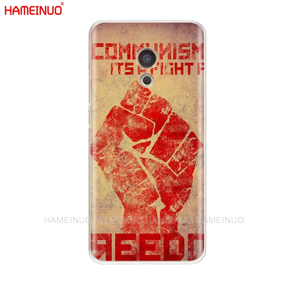 HAMEINUO Советского Союза СССР для фотосъемки в стиле гранж с изображением флага крышка чехол для телефона для Meizu M6 M5 M5S M2 M3 M3S MX4 MX5 MX6 PRO 6 5 U10 U20 note plus - Цвет: 61918