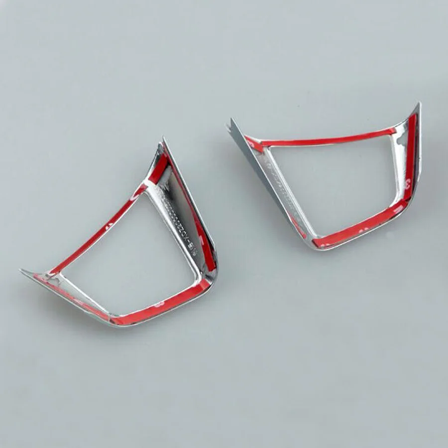 

YAQUICKA 2x Car Steering Wheel Switch Button Frame Trim Styling Sticker Sequins For Hyundai IX25 2015 Auto Accessory Mouldings