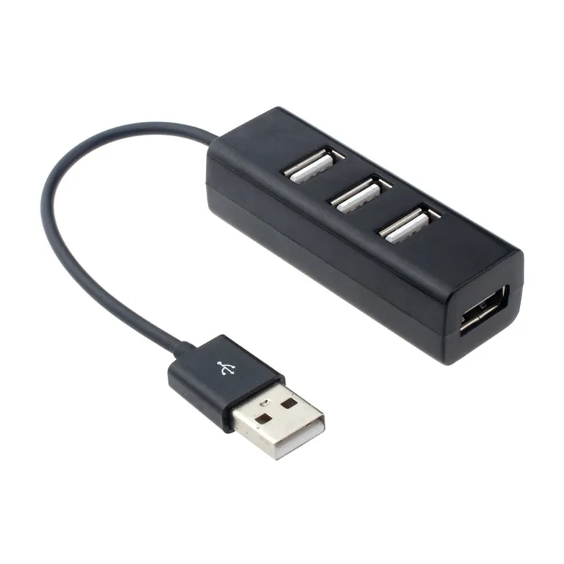 

1 шт., высокоскоростной 4-портовый концентратор для компьютера, Mini USB 2,0
