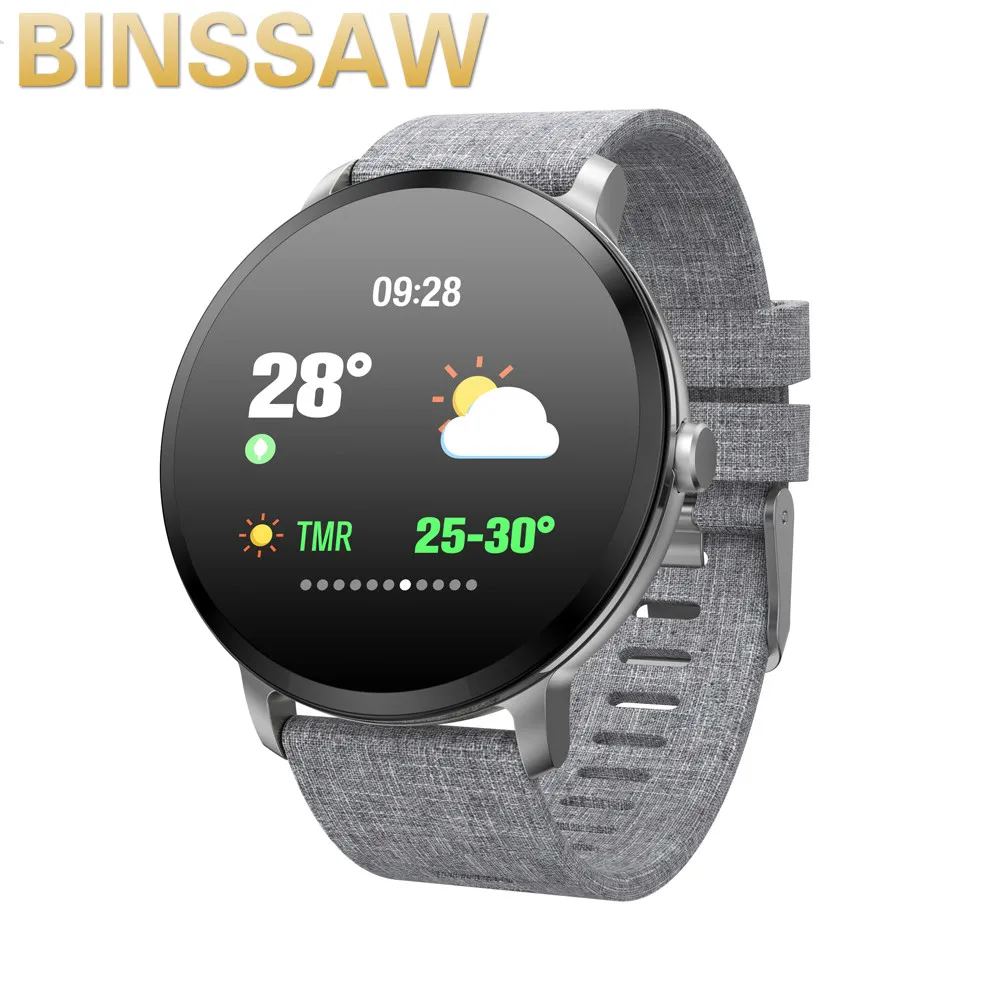 Смарт часы BINSSAW V11 с защитой класса IP67 закаленным стеклом и