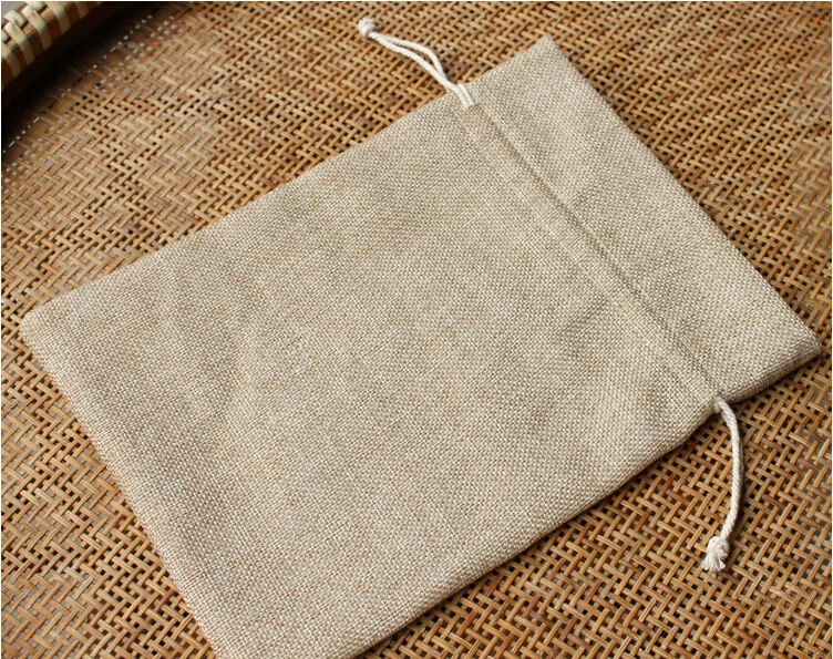 

10*14cm 20pcs Vintage Style handmade Jute Sacks Drawstring gift bags for jewelry/wedding/christmas Packaging Linen pouch Bags