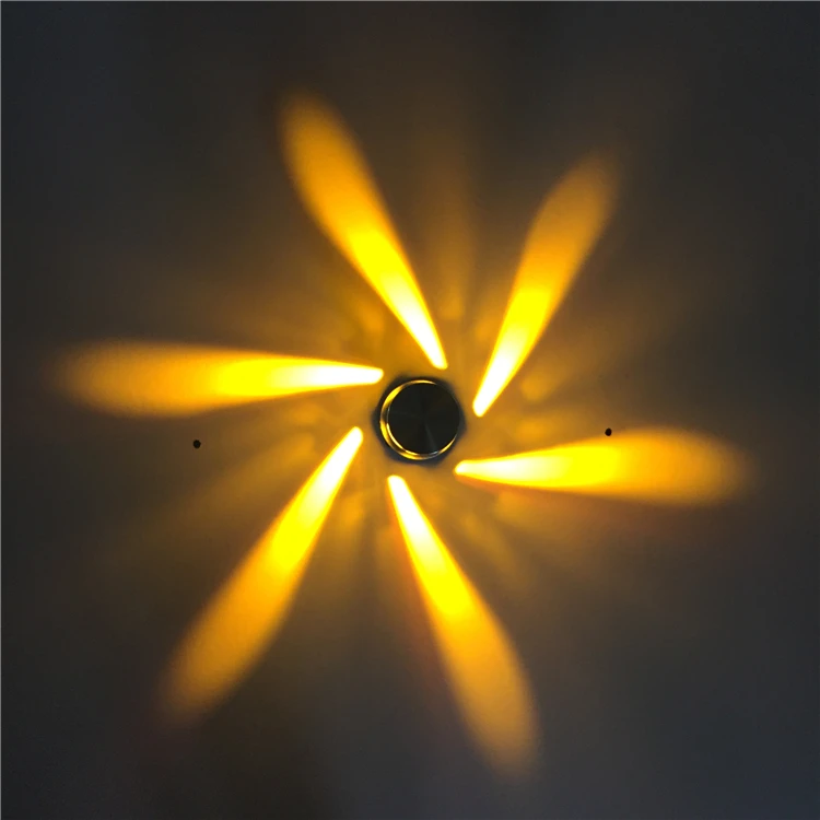 Yellow light Креативный дизайн ветряной мельницы светодиодный потолочный светильник 3 Вт многоцветный настенный светильник для гостиной столовой комнатная потолочная лампа - Цвет корпуса: Yellow light