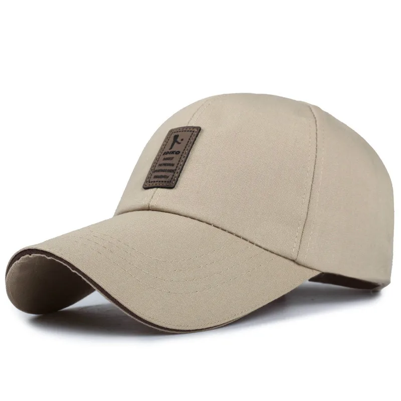 Khaki Мужские кепки Snapback, Летние регулируемые бейсболки для мужчин, новые хлопковые повседневные спортивные шапки для женщин, модные кепки для мальчиков - Цвет: Khaki