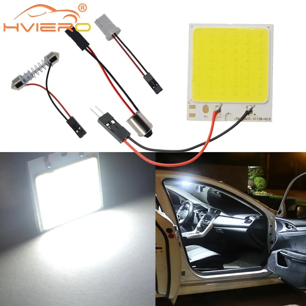 C5W Cob 24 36 48SMD чип белая лампа для чтения led T10 автомобильная светодиодная парковочная лампа авто внутренняя панель свет гирлянда номерного знака