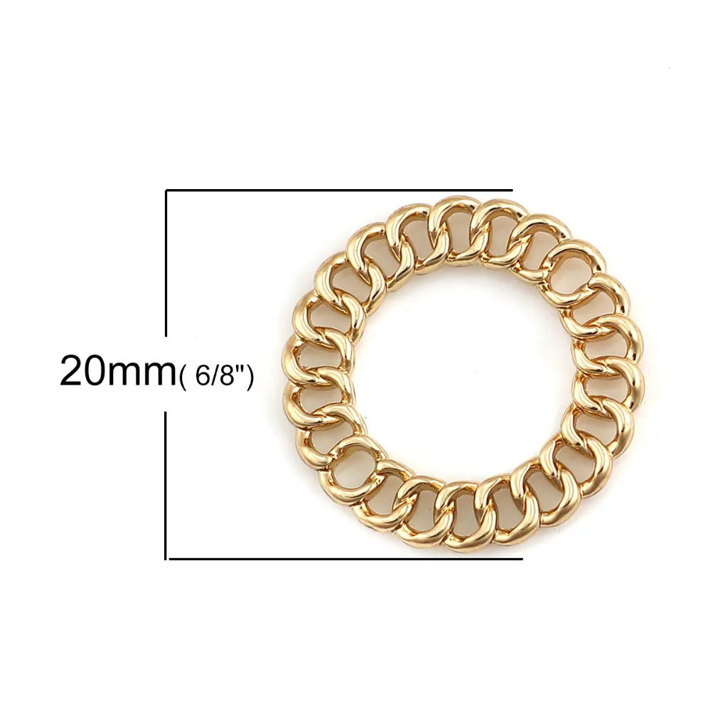 Doreen Box круглые разноцветные Круглые коннекторы из сплава цинка модные серьги