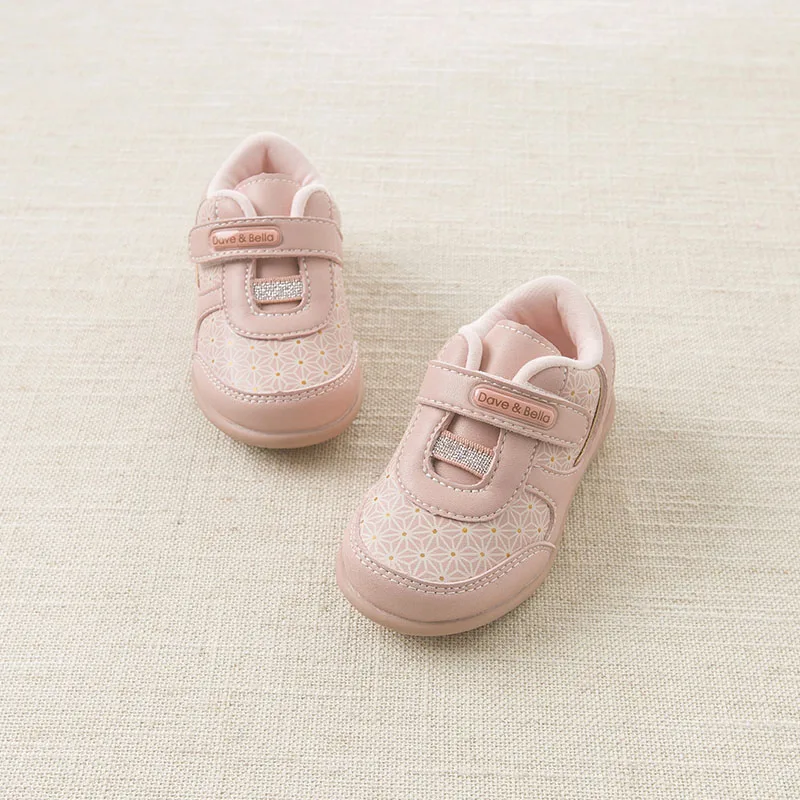 Dave Bella/модная обувь для маленьких девочек на осень и зиму розовый цвет DB5341 |