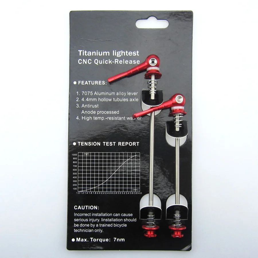 Горячее предложение 48 г/пара быстросъемные титановые Шпажки для велосипеда MTB