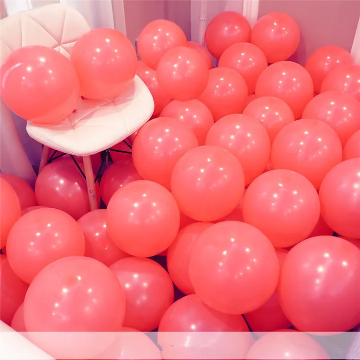 Macaron D3 Red 10 шт., 12 дюймов, 5 дюймов, розовое золото, воздушный шар "Конфетти", латексный шар с днем рождения, Балон, свадебные украшения, вечерние шары - Цвет: Macaron D3 Red