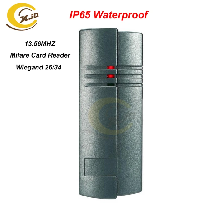 Mifare Card Reader XJQ 125 кГц водонепроницаемый контроль доступа RFID кардридер с wiegand 26/34 дверная система безопасности Mifare IC кардридер - Цвет: Mifare Card Reader