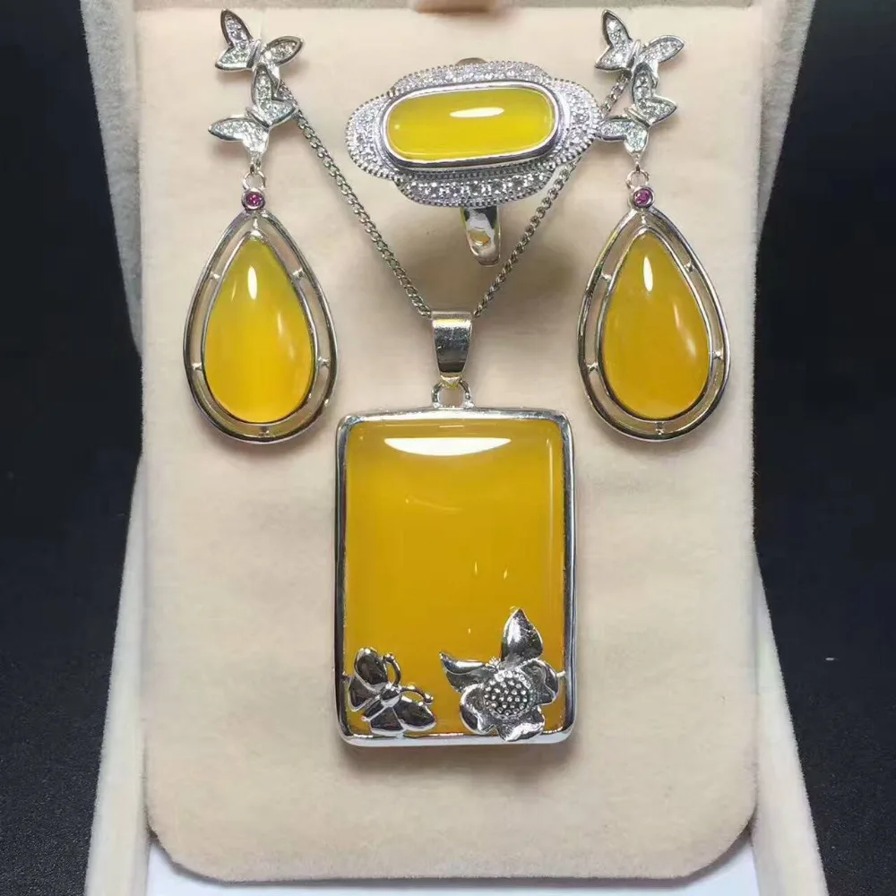 Халцедон кулон ожерелье браслет серьги желтый зеленый красный розовый три