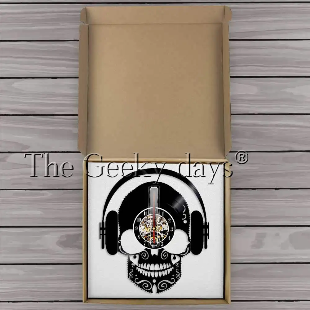 Череп музыкальные наушники DJ Wall Art страшная одежда с черепом домашний декор