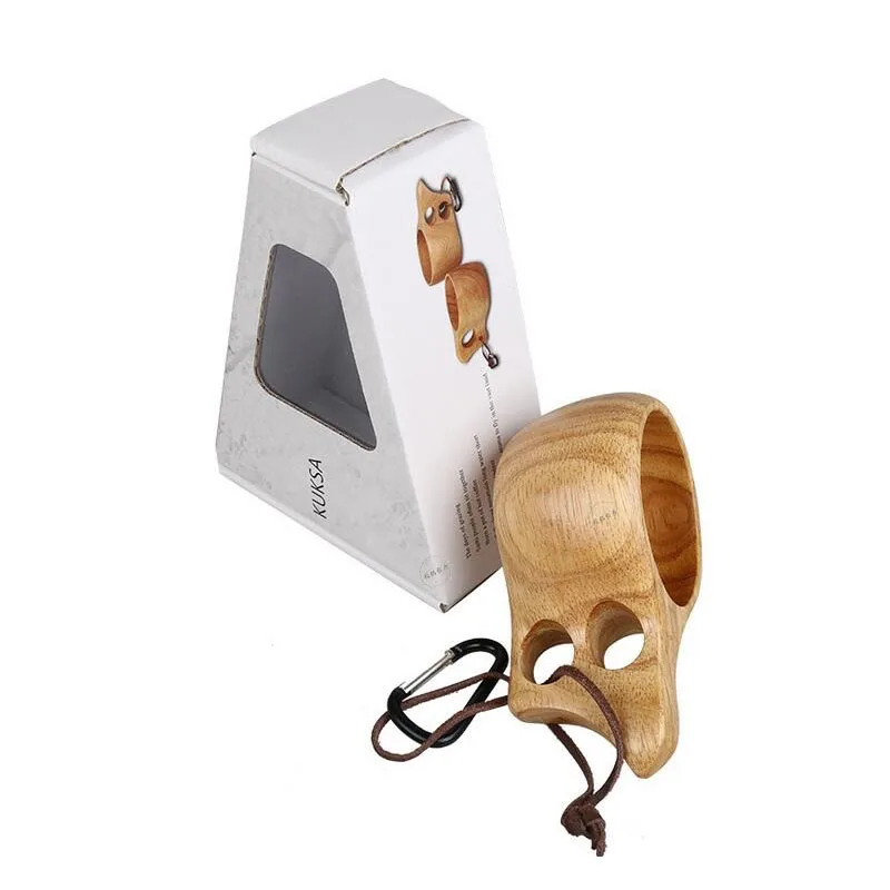 Портативная деревянная чашка для кофе молока воды 60 шт./лот|Стакан| |