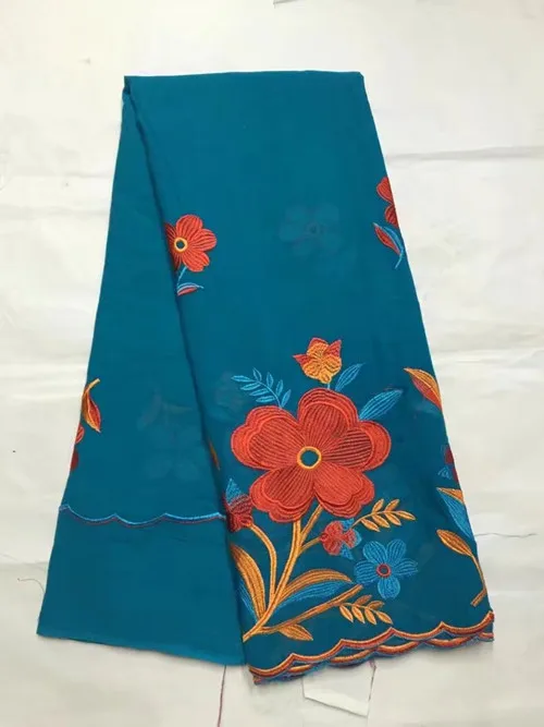 Высокая Качественный 100% хлопок в африканском стиле кружевная ткань швейцарская