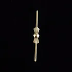 Высококачественная Золотая медная Пряжка-бабочка 1000 шт. 33 ммзажимы для галстука стеклянные части лампы и Восьмиугольные металлические зажимы-бабочки