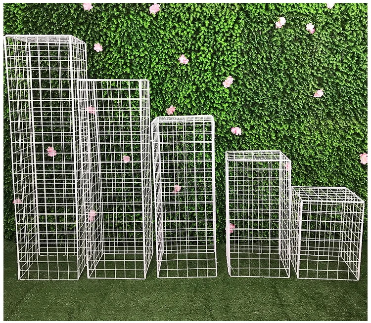 10 шт./лот металлическая Свадебная сетка золотого или белого цвета с цветами