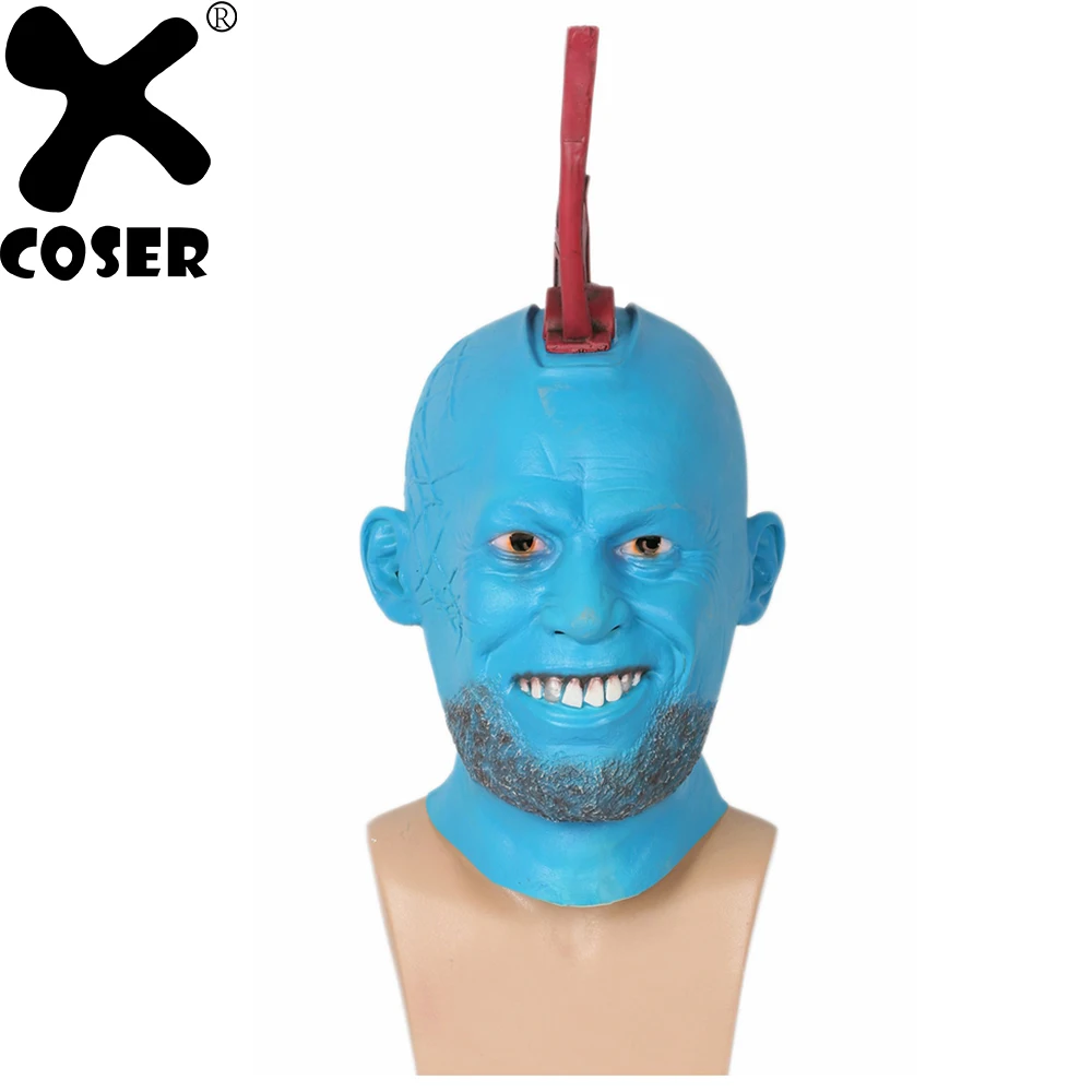 XCOSER Yondu Udonta маска стражи Галактики полный шлем аксессуары для косплея взрослых
