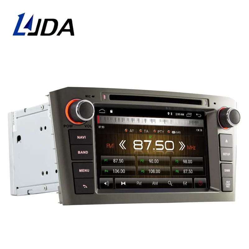 LJDA 2 Din Android 10,0 автомобильный dvd-плеер для Toyota Avensis T25 2003-2008 Wifi gps Радио 2 Гб ram 16 Гб rom четырехъядерный Мультимедийный USB