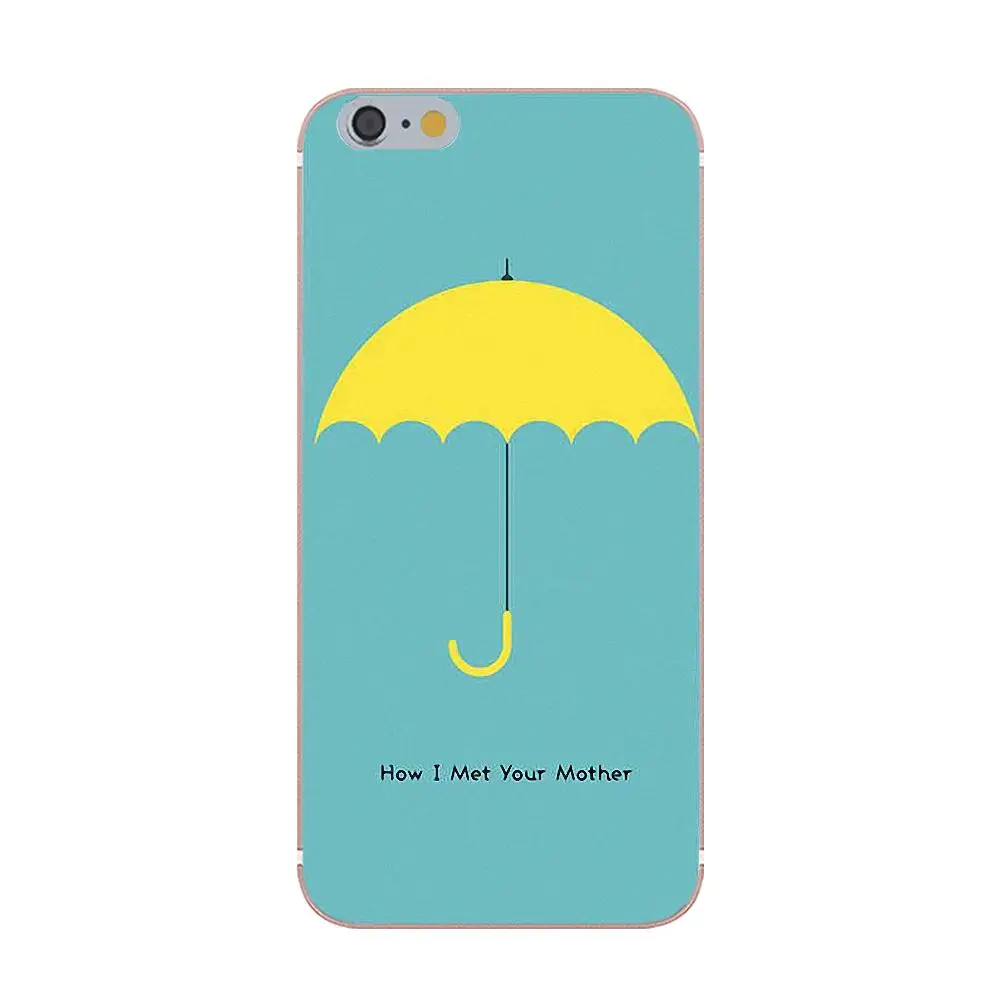 Oedmeb Мать Желтый Зонтик Как Я Встретил Твой Мягкий Искусство онлайн Чехол Для Apple iPhone X 4 4S 5 5C 5S SE 6 6S 7 8 Плюс на.