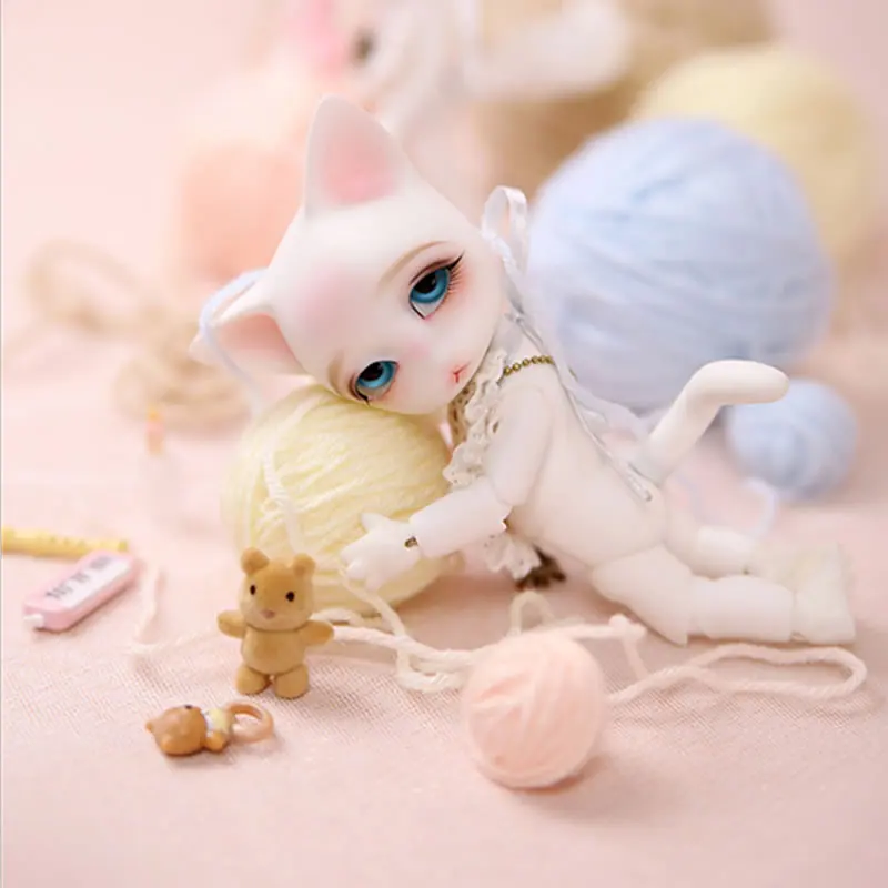 1/8 весы телесного цвета BJD малыш эльф кошка BB SD шарнир куклы модельная фигурка из
