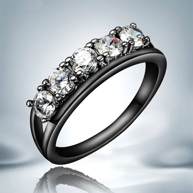 2017 новое поступление Свадебные кольца на палец для женщин трендовые прозрачные