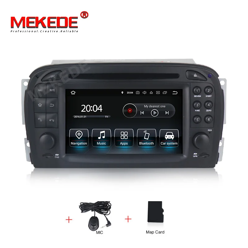 Standard model Mekede android 9,0 Автомобильный gps навигатор Автомобильный Радио dvd-плеер головное устройство для Mercedes Benz SL R230 SL500 2001-2007 мультимедийный плеер - Цвет: Standard model