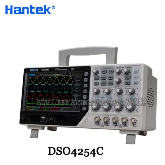 Цифровой осциллограф Hantek DSO4254C 64K 4CH 250 МГц с полосой пропускания и источником