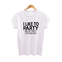 skuggnas i liketo party and by party i mean read books letter tshirt cotton harajuku funny tee shirt grunge goth aesthetic tops