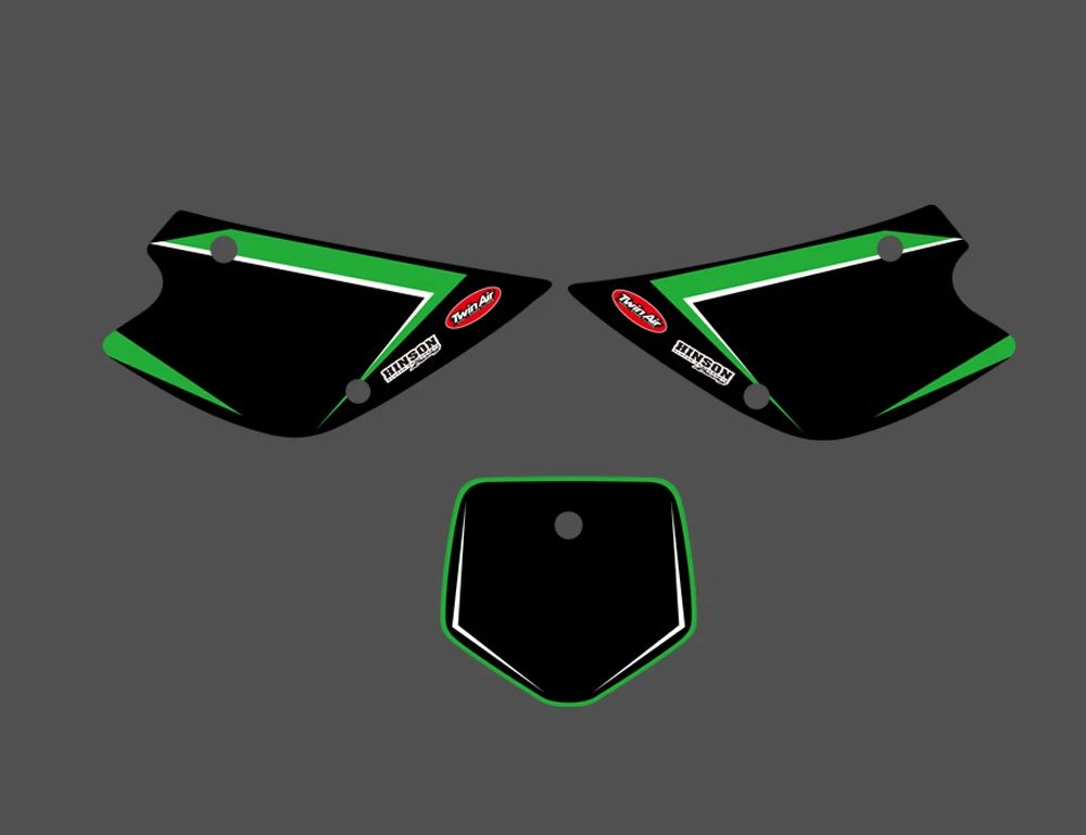 Мотоцикл Новый Стиль команда Графика фон Наклейка Набор наклеек для Kawasaki KX85 KX100 KX