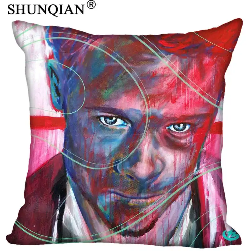 

Custom Pillowcase Cover Brad Pitt square zipper Pillow Cover Best Gift For kids 20x20cm,35x35cm(one side)