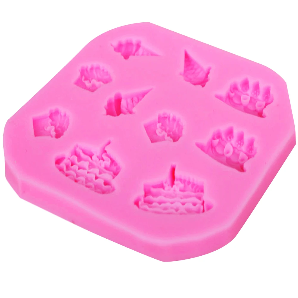 M084 3D Ice Cream 1pcs Silicone Mold for UV Resin Gumpaste Surgarcraft Icing Handmade Tool Epoxy Fondant Chocolate Moulds | Дом и сад