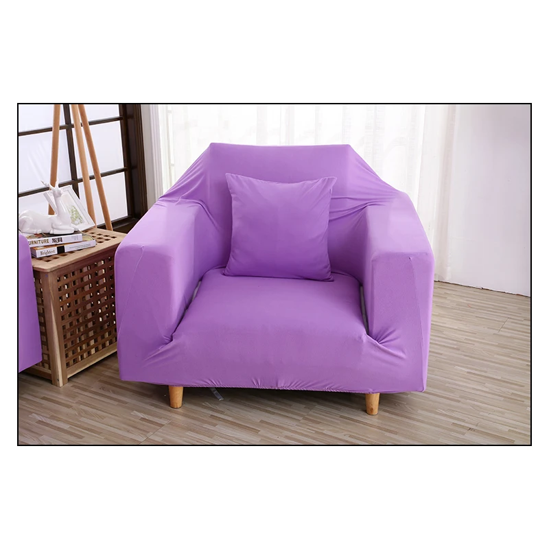 Хлопок полиэстер Чехлы для диванов Современные однотонные S Чехол стрейч Ткань