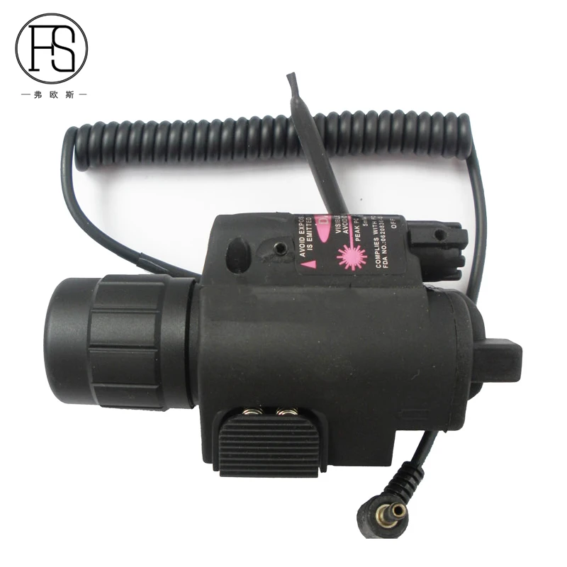 Красный лазерный прицел тактический светодиодный фонарик 2 в 1 охотничий для