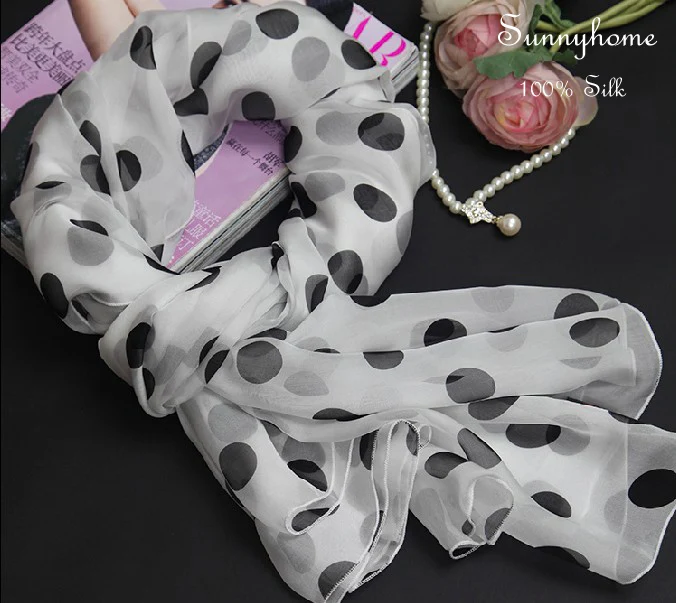 Женские головные уборы 2016 из 100% натурального шелка черные шарфы и палантины в