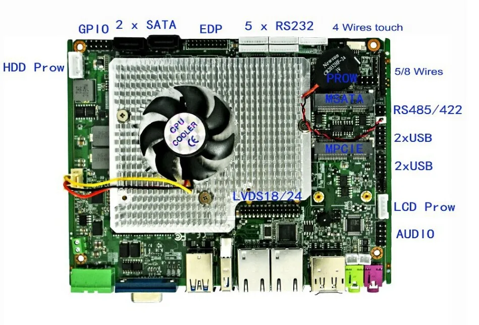 Бестселлер материнская плата Mini Itx core I5 2430M CPU 2 4 GHz с низким энергопотреблением |