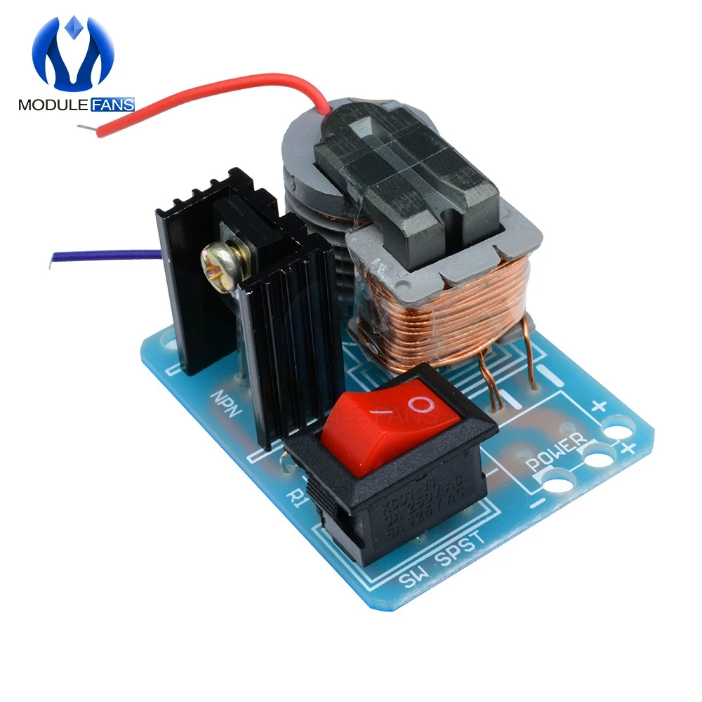 15KV высокочастотный DC высоковольтный дуговой генератор зажигания, инвертор, повышающий рост 18650, набор для самостоятельной сборки, u-образный трансформатор 3,7 в