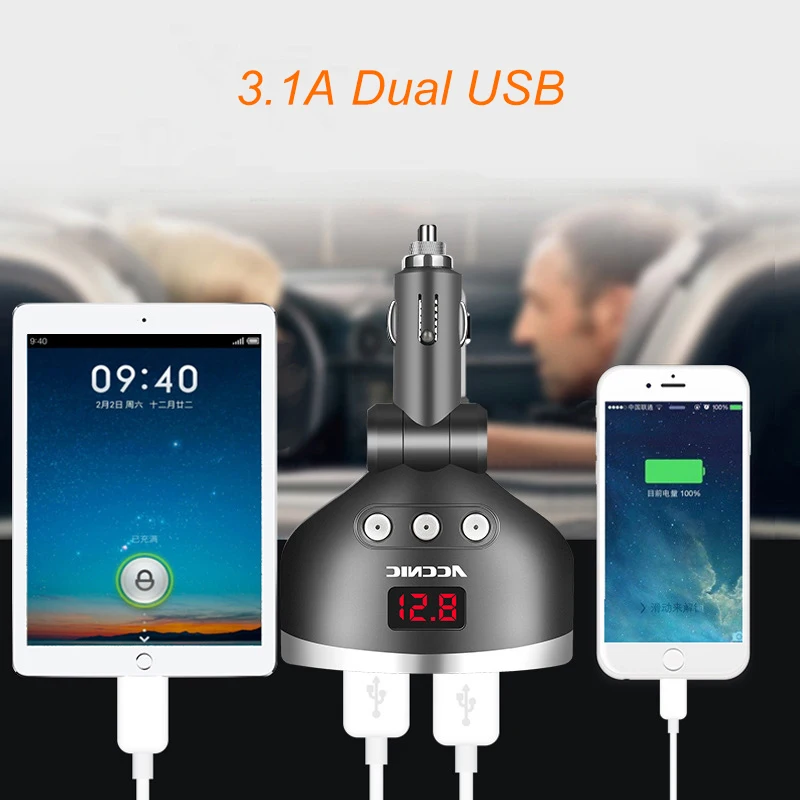 Автомобильное зарядное устройство с 2 USB портами 120 А|Зарядные устройства для