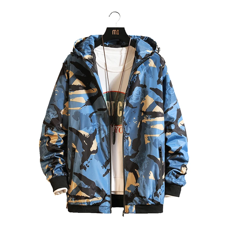 Новинка весна-осень 2019 модная камуфляжная Повседневная Свободная куртка с