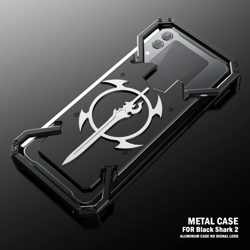 ADKO Shockproof Armor Metal Back Case For Xiaomi Black Shark 1 2 Helo Aluminum Sword Thor Cover Blackshark Pro |