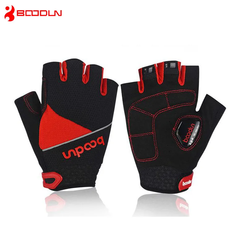 Спортивные велосипедные перчатки с открытыми пальцами сетчатые противоударные