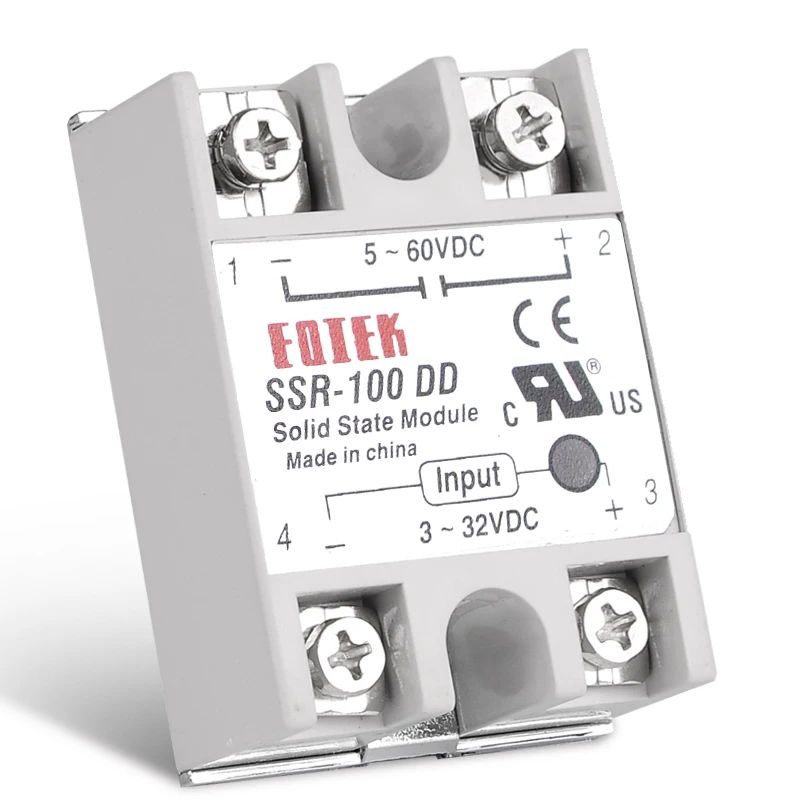 Твердотельное реле SINOTIMER Однофазное с SSR 60A 80A 100A 3 32 В 5 12 постоянного тока на 60 без