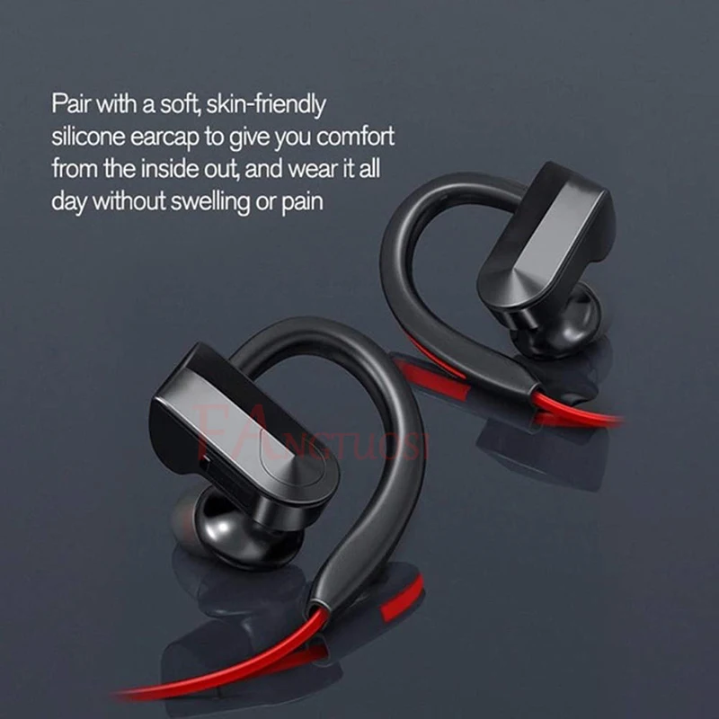 FANGTUOSI K98, беспроводные Bluetooth наушники, стерео, спортивные, для бега, гарнитура с микрофоном, свободные руки, ушные крючки, наушники для samsung, Xiaomi