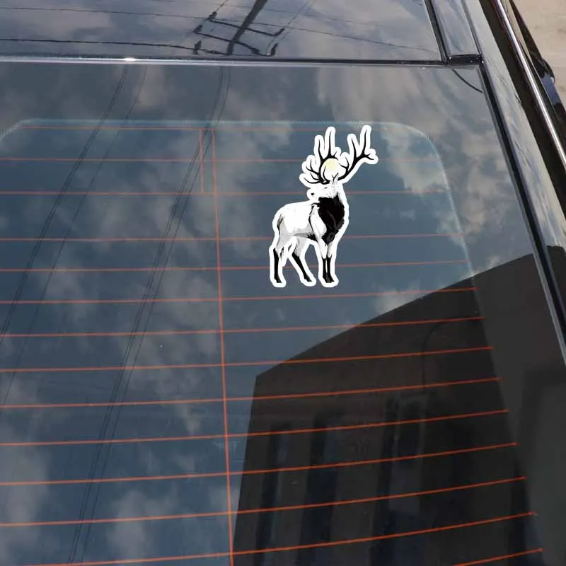 

YJZT 10.8CM*16CM Personality Animal Deer PVC Car Sticker Decal Wonderful Graphical 5-0696