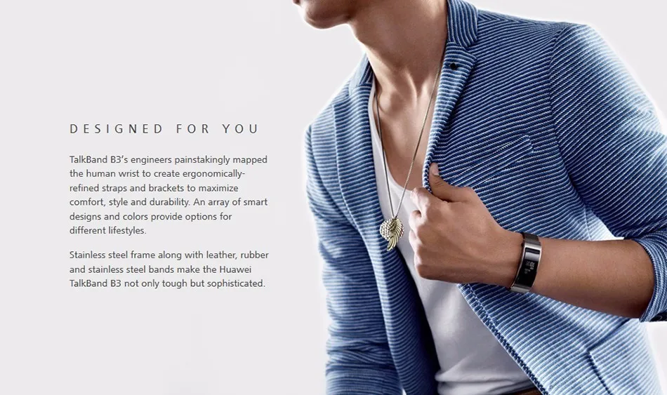 Huawei talkband B3 Talk Band, Блютуз, умный Браслет Фитнес переносной Спорт Совместимость смарт мобильный телефон браслет