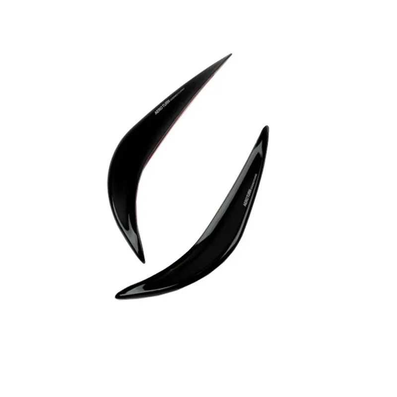 RASTP-2Pcs резиновый бампер для автомобиля, защитная угловая полоса, защита от царапин, автомобильная RS-LKT014 - Цвет: Black