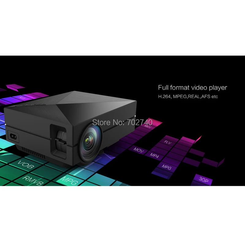 2017 Новый GM60 1000 люмен Мини СВЕТОДИОДНЫЙ Проектор HDMI AV SD USB Видеоигры Кино