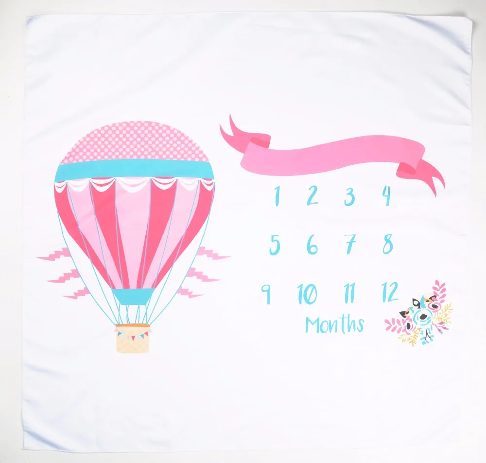 Детские Milestone Одеяло Фото Опора S Фон Ткань календарь Bebe мальчик девочка