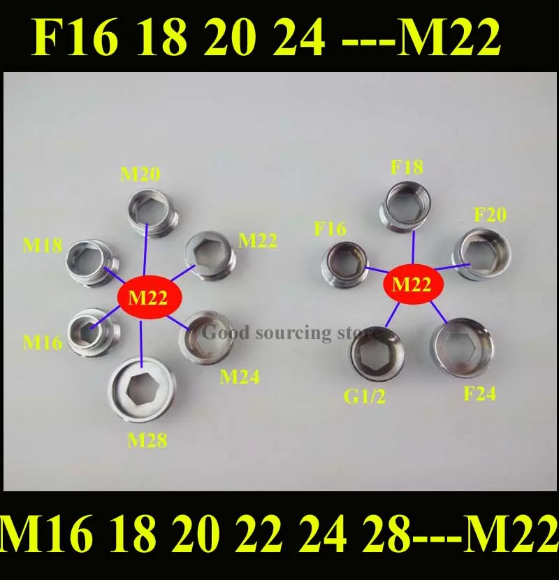 Адаптер с резьбовой смеситель M22 16 18 20 22 24 28 мм|faucet adapter|female faucet adapter |