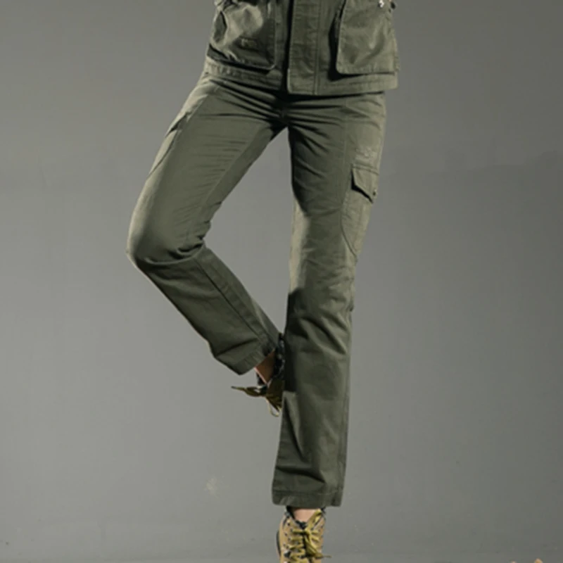 Свободные армейские брендовые высококачественные повседневные женские брюки