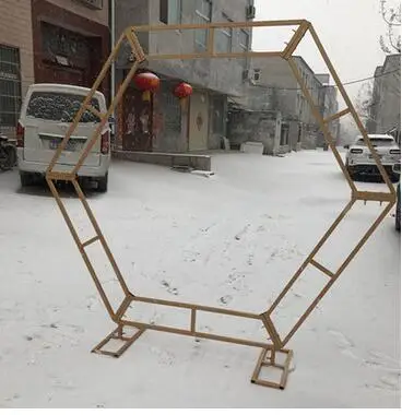 Новые свадебные Опора телескопическая ссылка фоновая рамка этап открытый макет реклама спрей живопись простой фермы