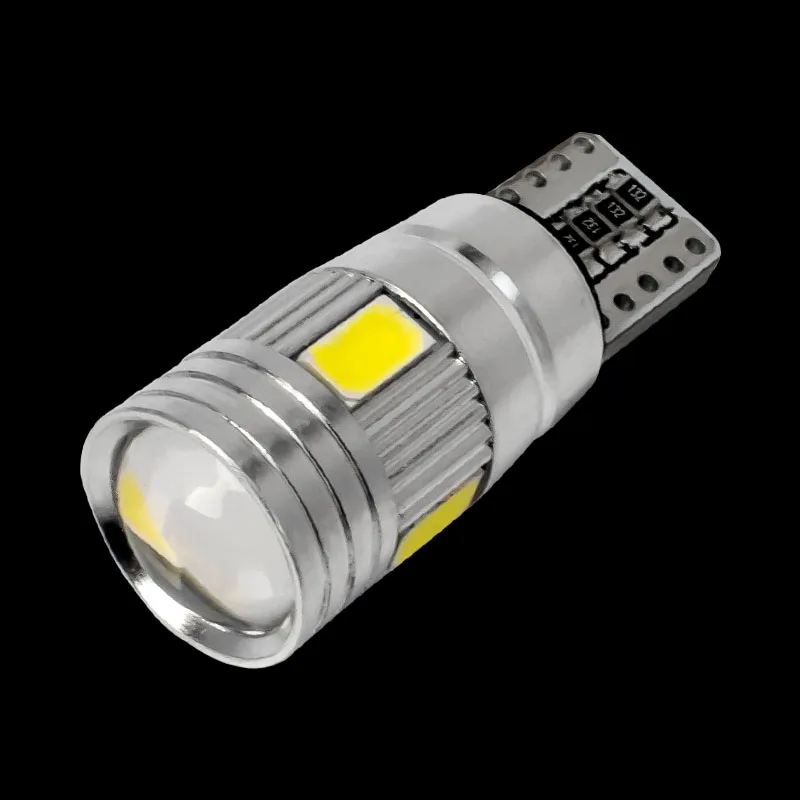 Суперъяркая светодиодная CAN шина T10 6 SMD 5630 без ошибок автомобильная лампа с